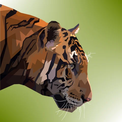 Animal colorful digital prints
